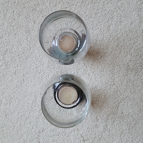 💗 (2) Handmade Ceramic Wine Goblets Glasses Signed 2014 - Picture 7 of 8